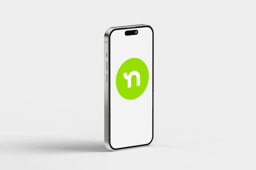 Nextdoor logo on an iphone